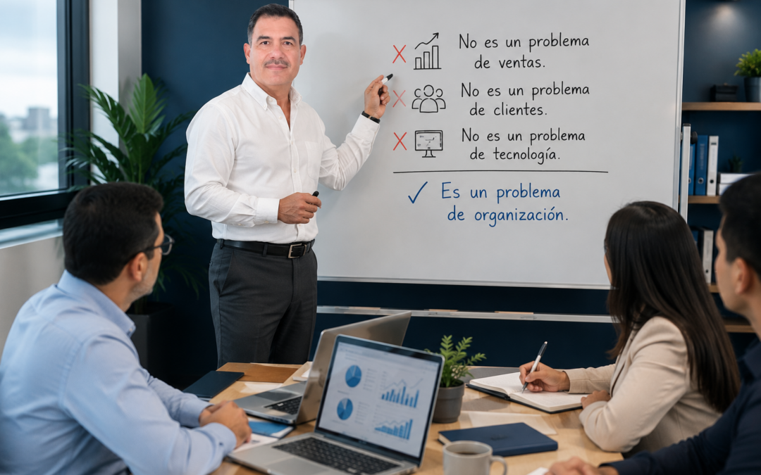 No es un problema de ventas. No es un problema de clientes. No es un problema de tecnología. Es un problema de organización.