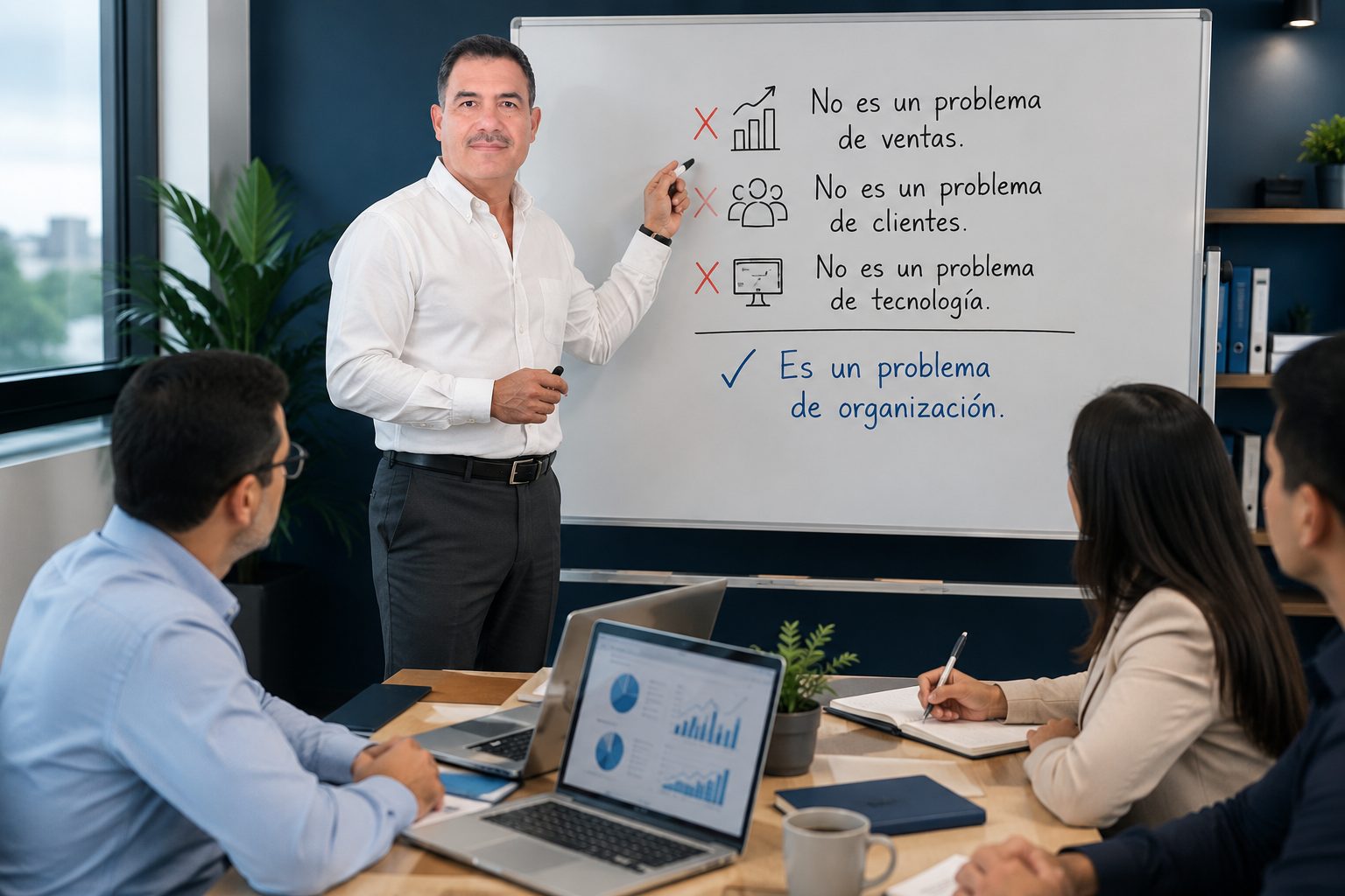 No es un problema de ventas, clientes o tecnología: es un problema de organización